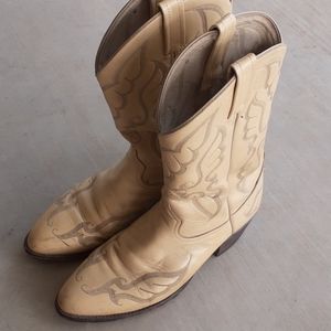 Tony Lama Vintage Cowboy Boots Western Leather